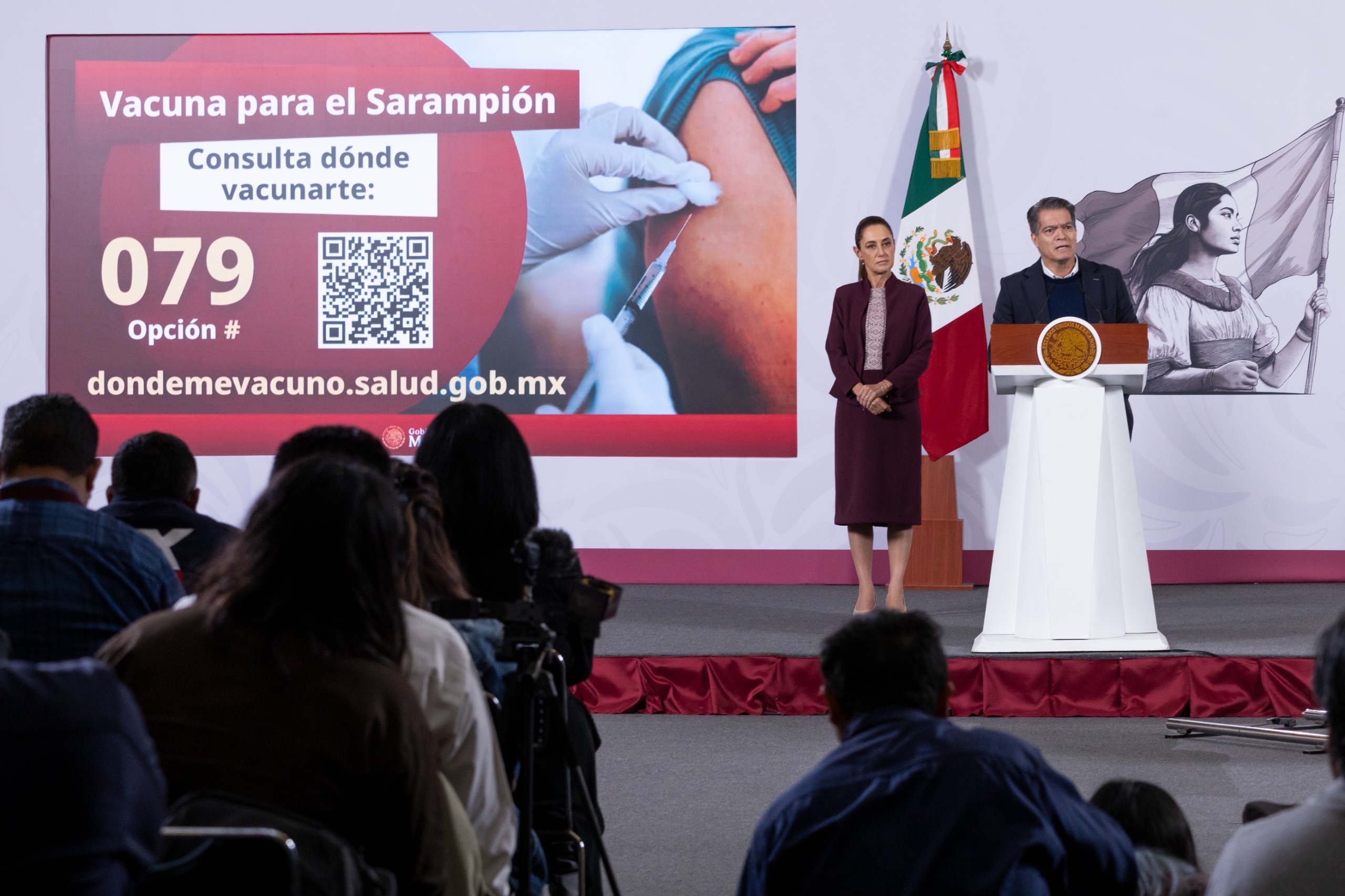 GOBIERNO FEDERAL BUSCA APLICAR 2.5 MILLONES DE VACUNAS CONTRA EL SARAMPIÓN POR SEMANA