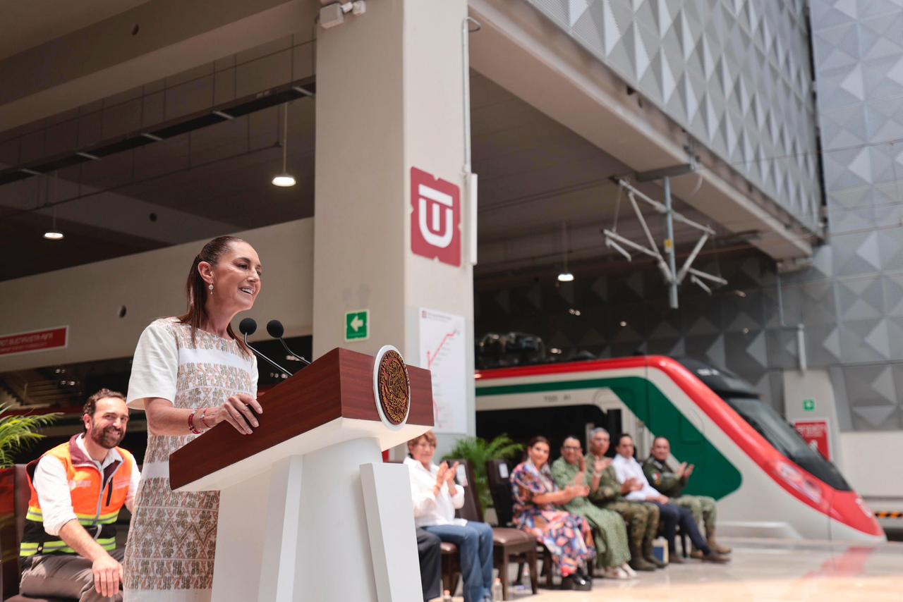 Inauguran Tren Felipe Ángeles Buenavista AIFA