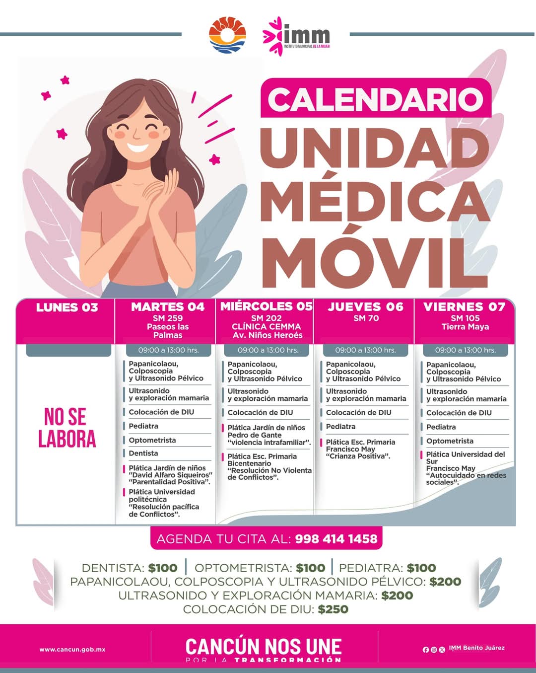 UNIDAD MÉDICA MÓVIL EN LA SM 70