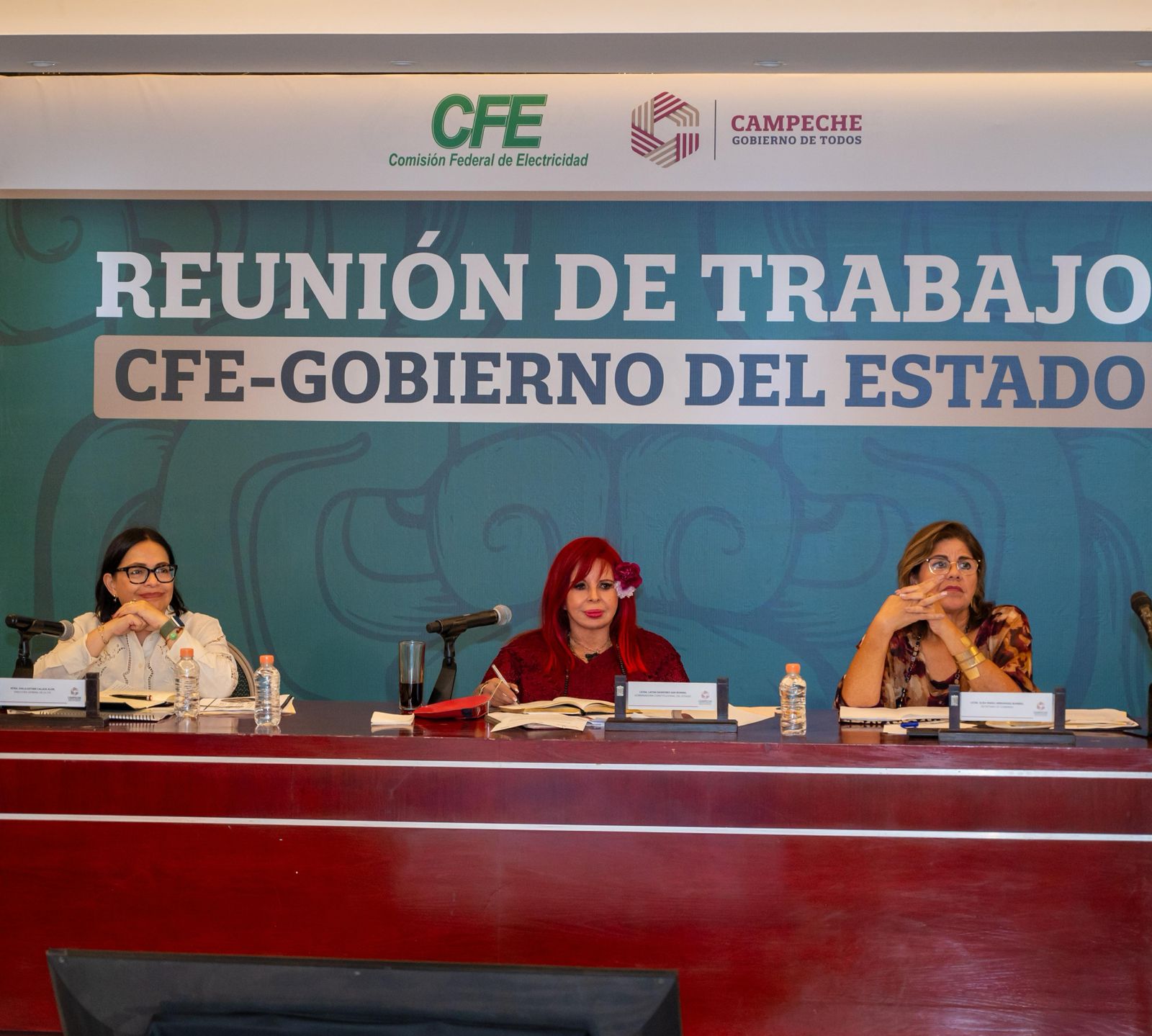 SE REÚNE LA GOBERNADORA LAYDA SANSORES CON LA DIRECTORA DE LA CFE PARA REFORZAR LA COORDINACIÓN ENERGÉTICA