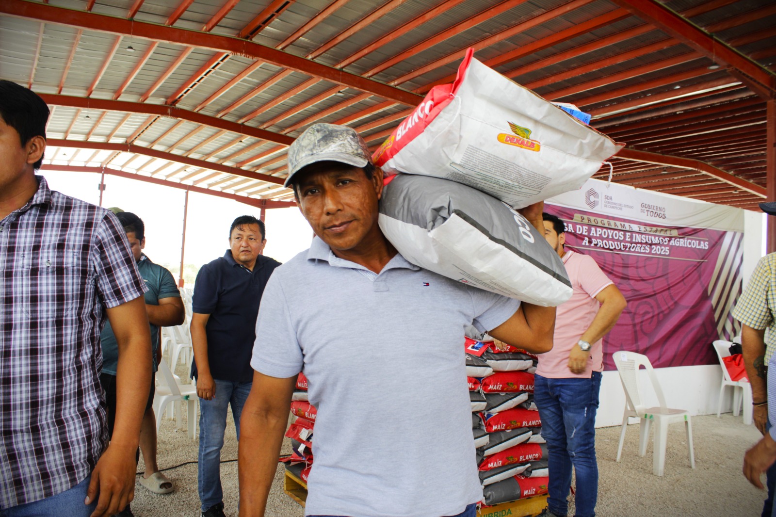 MÁS DE 500 PRODUCTORES DE MAÍZ DE ESCÁRCEGA RECIBEN APOYOS