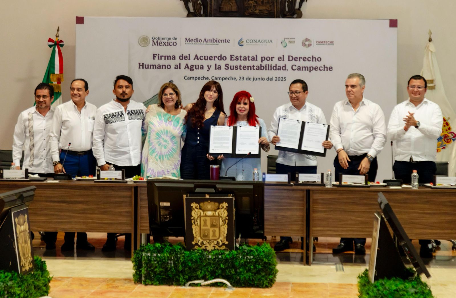 FIRMA EL GOBIERNO DEL ESTADO EL ACUERDO POR EL DERECHO HUMANO AL AGUA Y LA SUSTENTABILIDAD CON LA CONAGUA