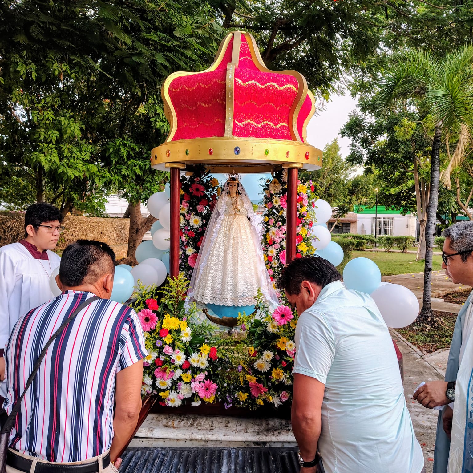 CELEBRAN A LA VIRGEN DE LA ASUNCION EN LA COLONIA CHUBURNA DE HIDALGO