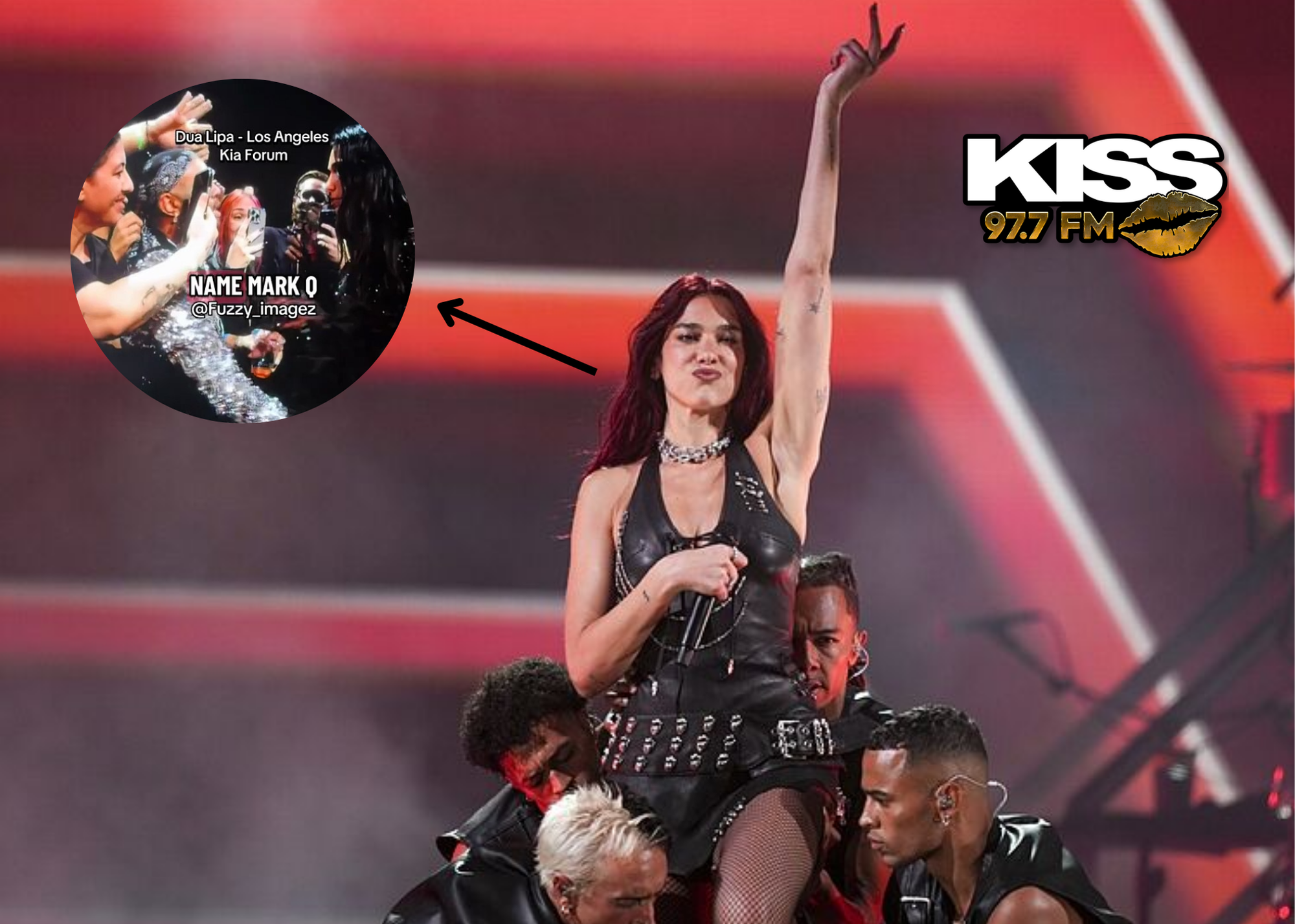 Dua Lipa pasa por momento incómodo con un fan en los Ángeles: ‘Menos mal que estaba el de seguridad’