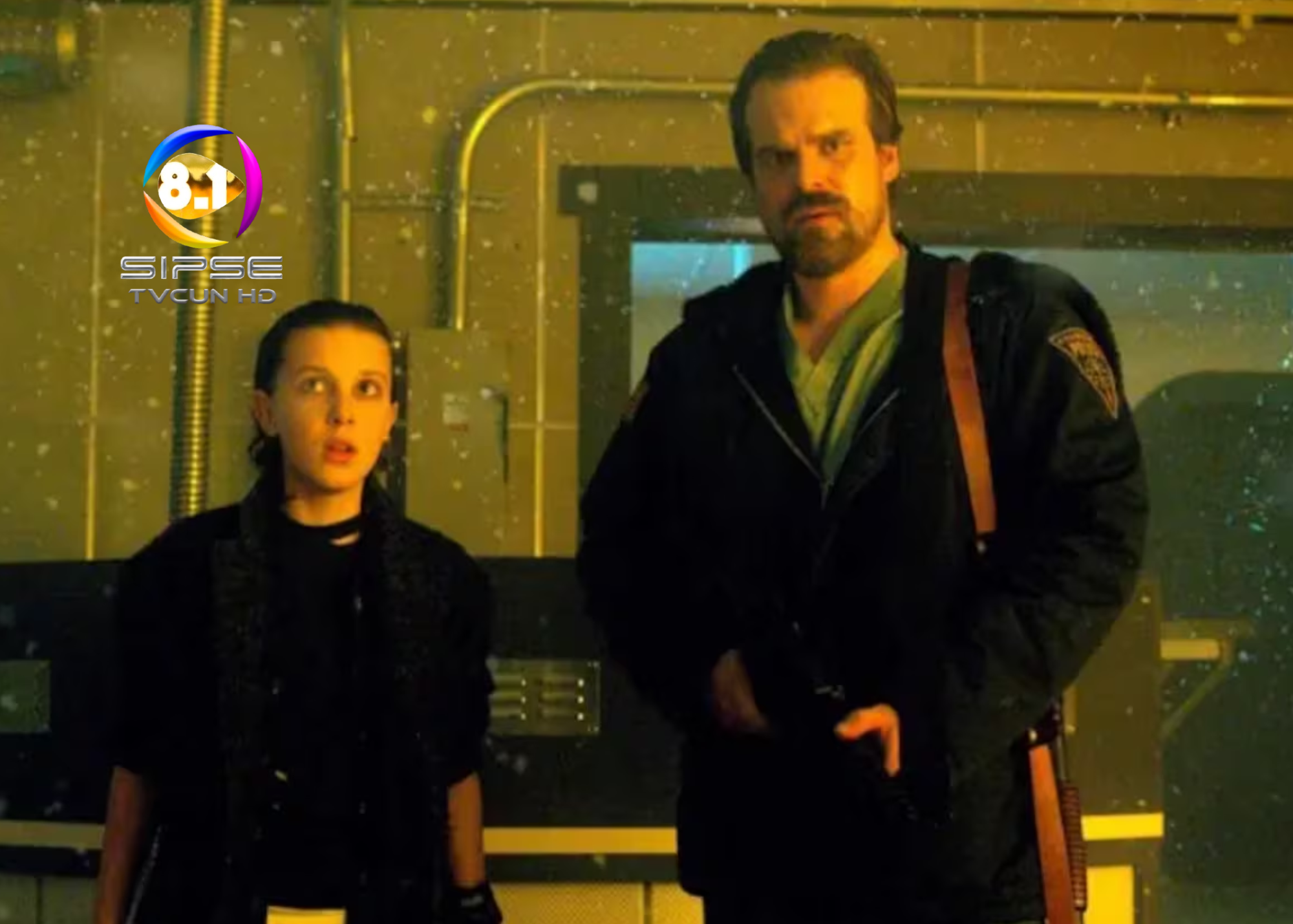 Polémica entre actores de Stranger Things: Millie Bobby Brown y David Harbour.