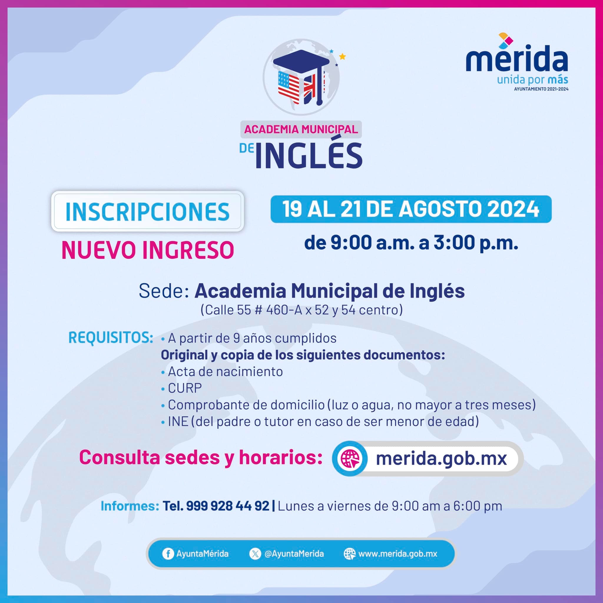 MEJORA TU INGLÉS CON EL AYUNTAMIENTO DE MÉRIDA