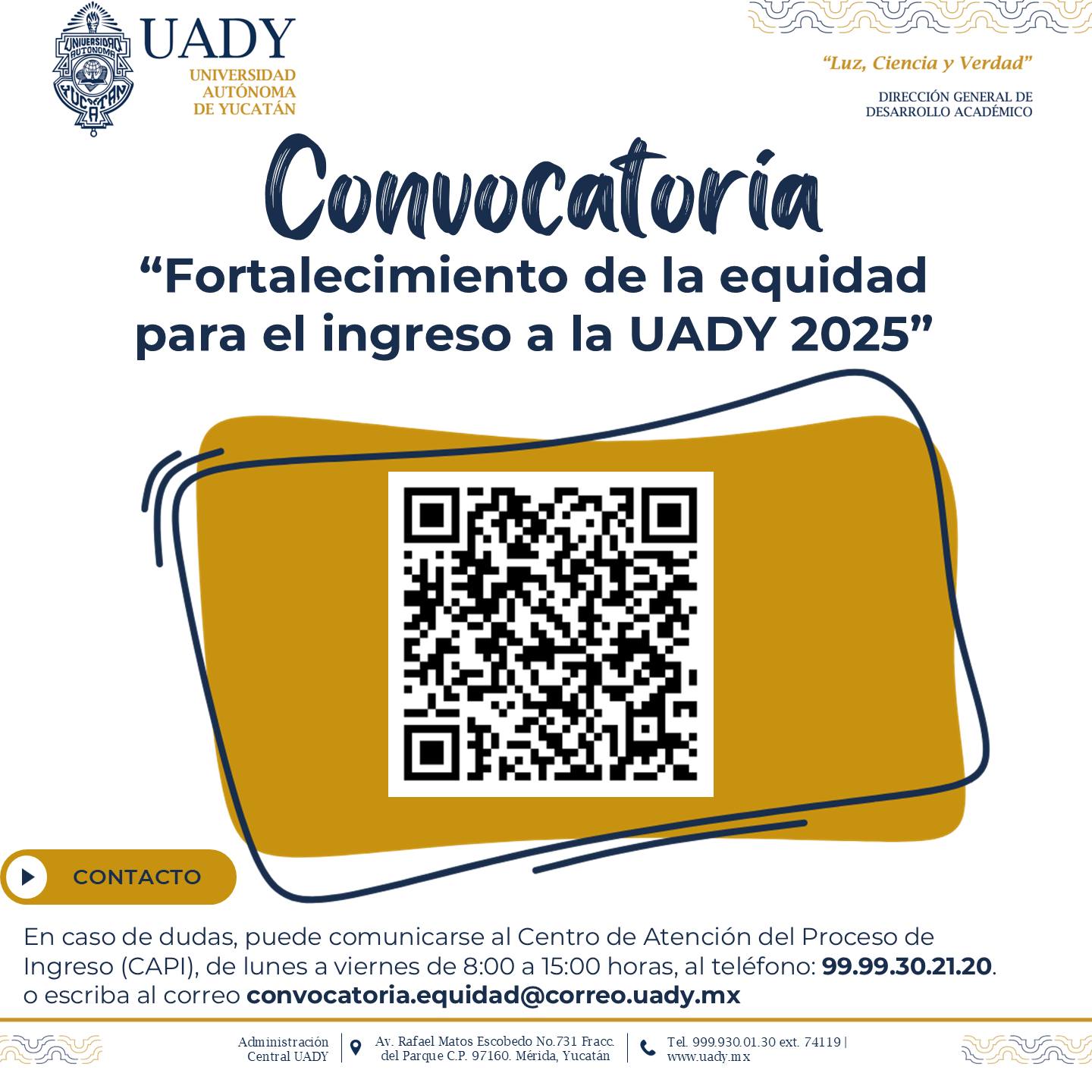 PREPARA UADY APERTURA DE CONVOCATORIA DE FORTALECIMIENTO