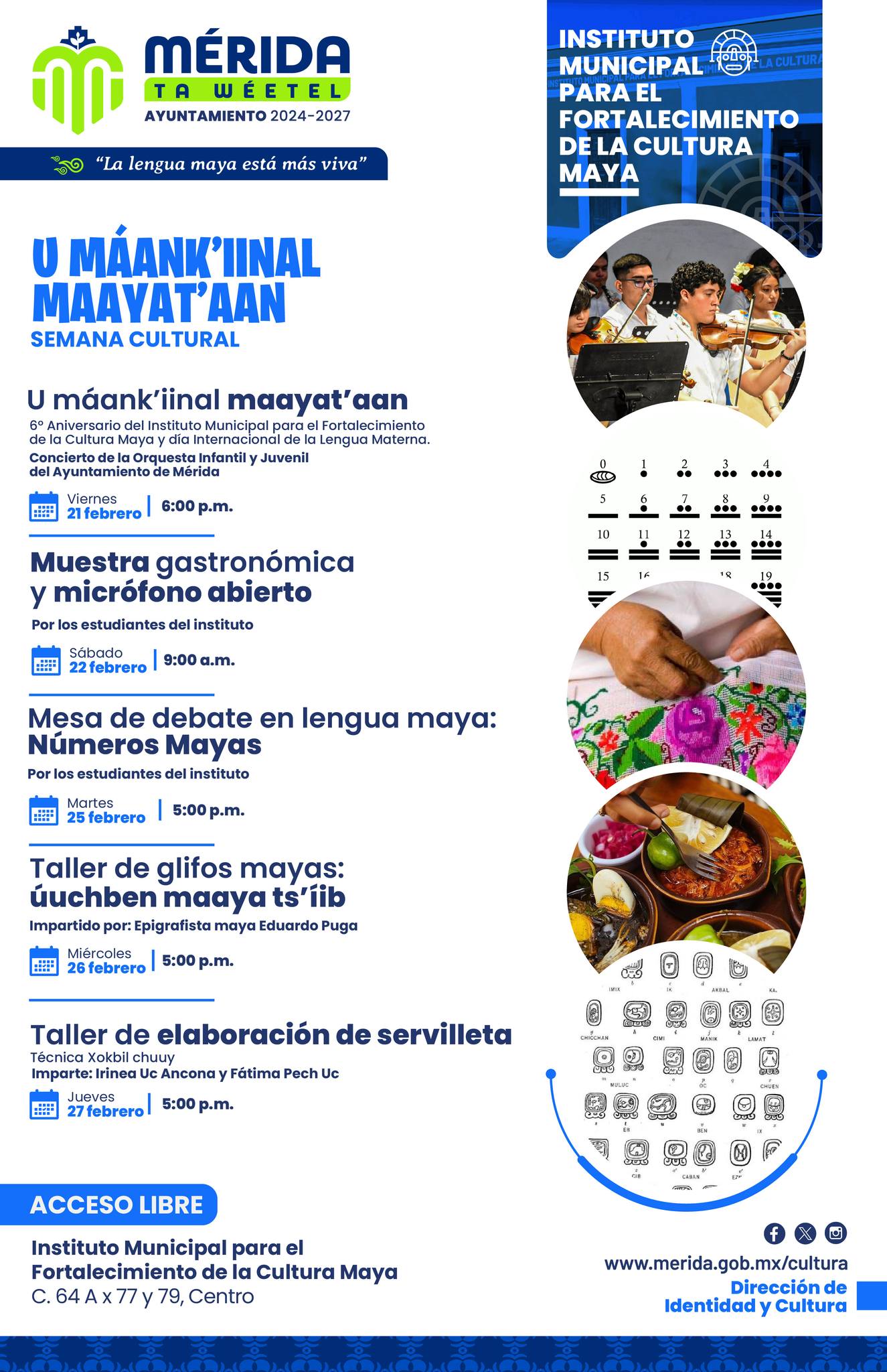 FESTEJA SU SEXTO ANIVERSARIO EL INSTITUTO MUNICIPAL PARA EL FORTALECIMIENTO DE LA CULTURA MAYA, DEL AYUNTAMIENTO DE MÉRIDA