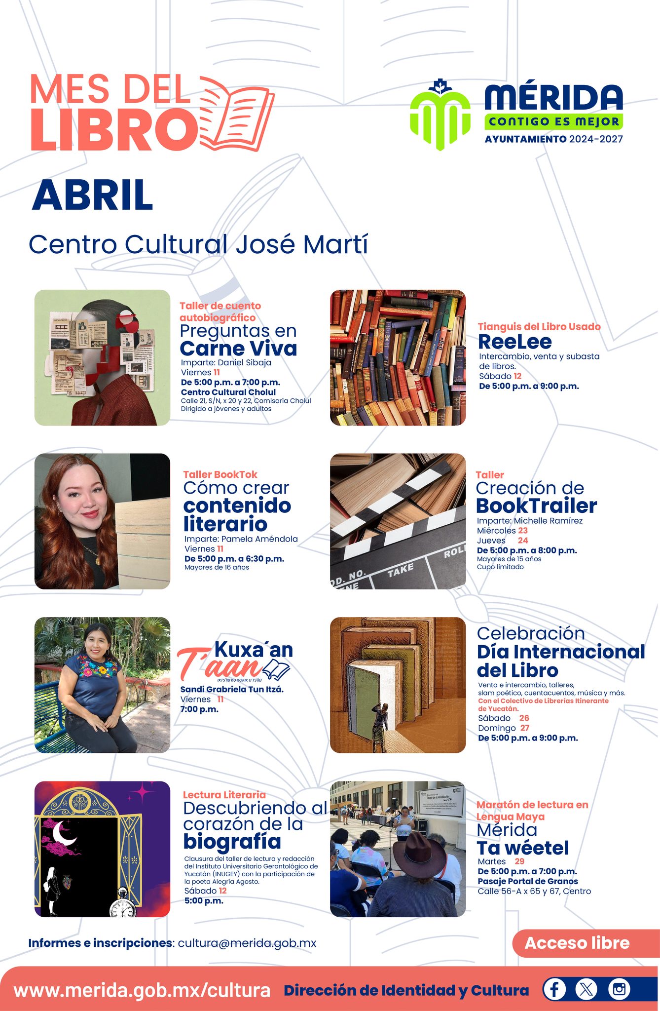 CELEBRARÁN EL DÍA DEL LIBRO EN EL CENTRO CULTURAL JOSÉ MARTÍ