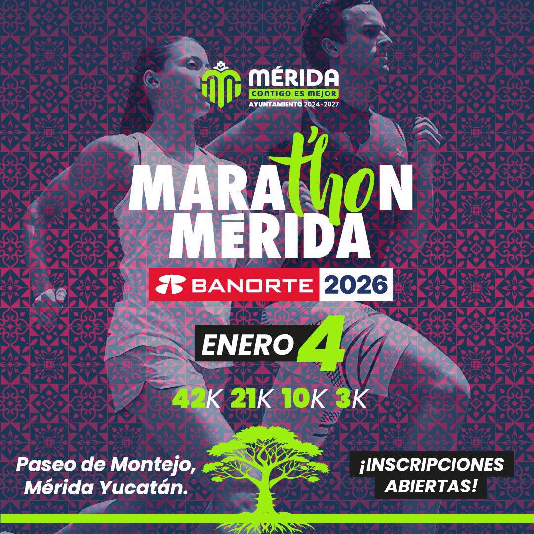 ANUNCIAN MARATÓN DE MÉRIDA 2026 