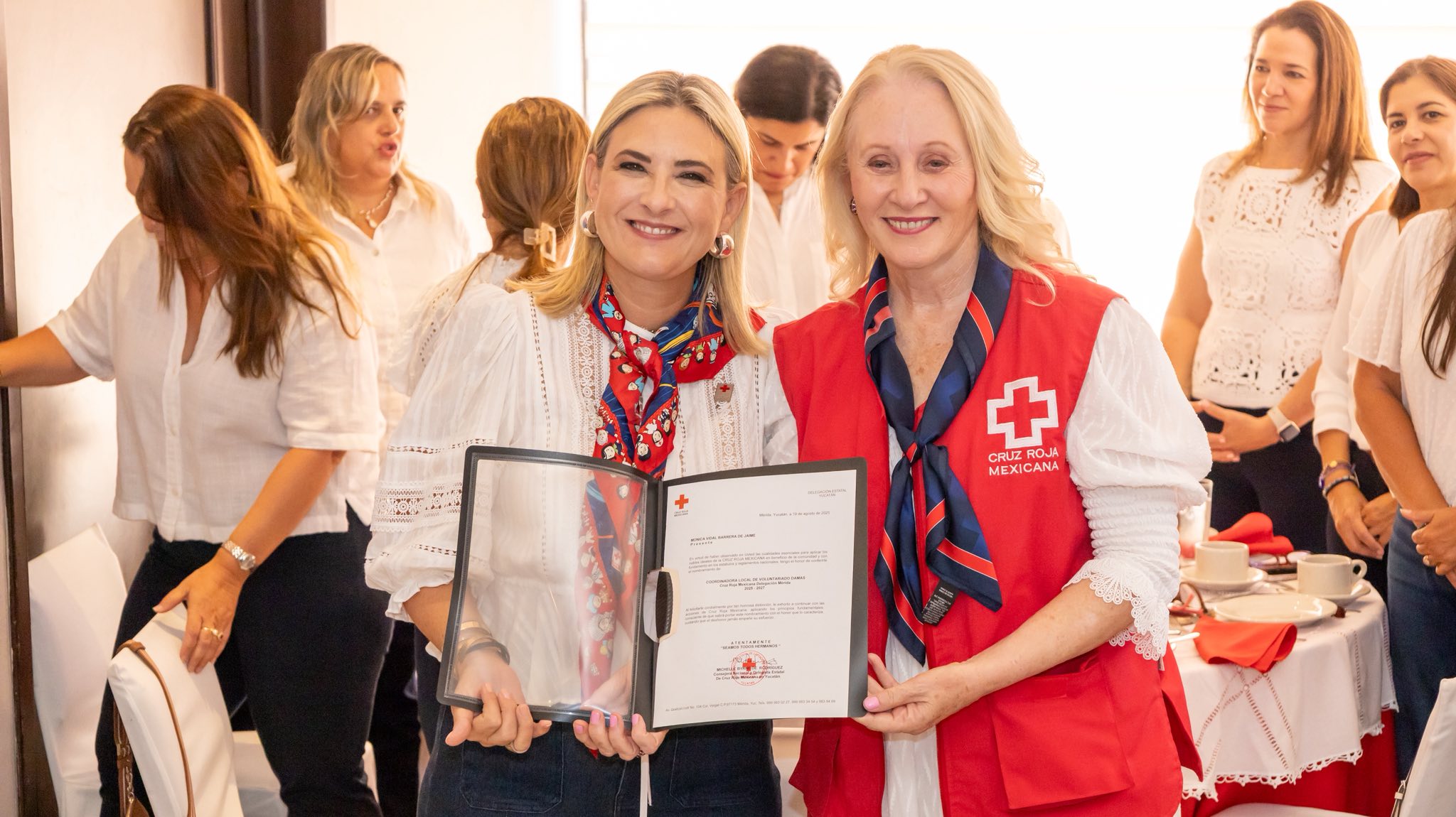 LAS DAMAS VOLUNTARIAS DE LA CRUZ ROJA MEXICANA DE MERIDA TIENE NUEVA COORDINADORA