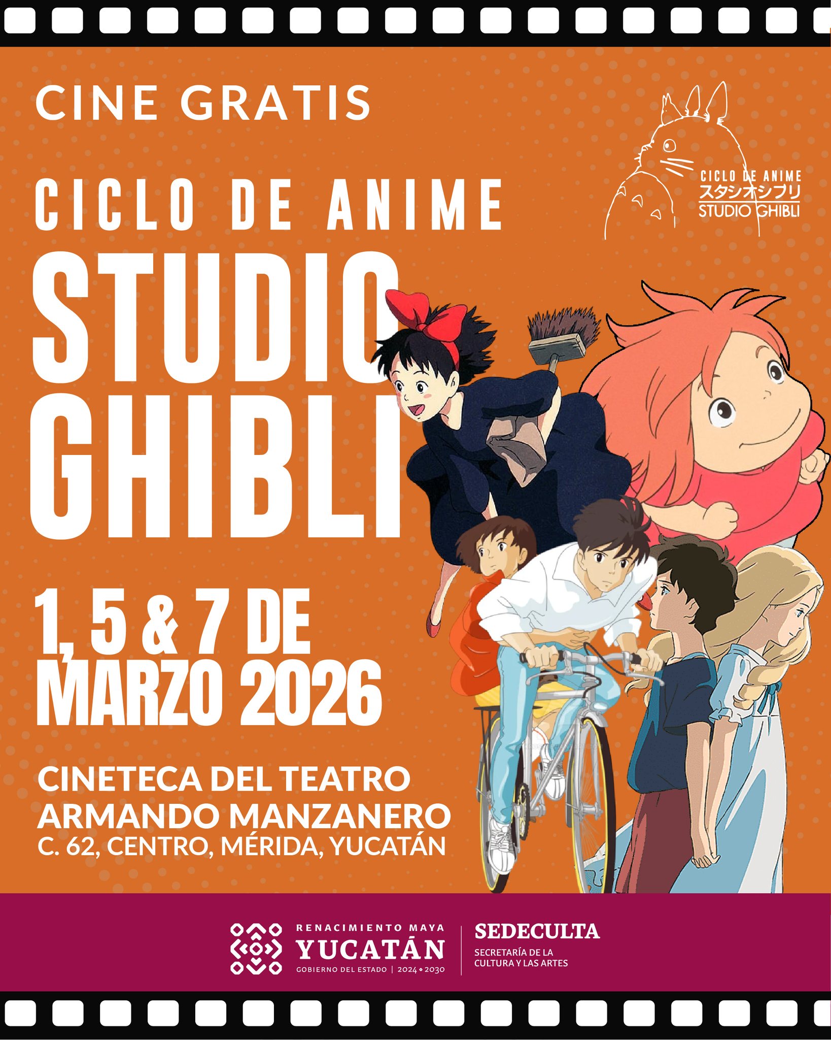 MERIDANOS Y VISITANTES DISFRUTARAN DE CINE GRATIS