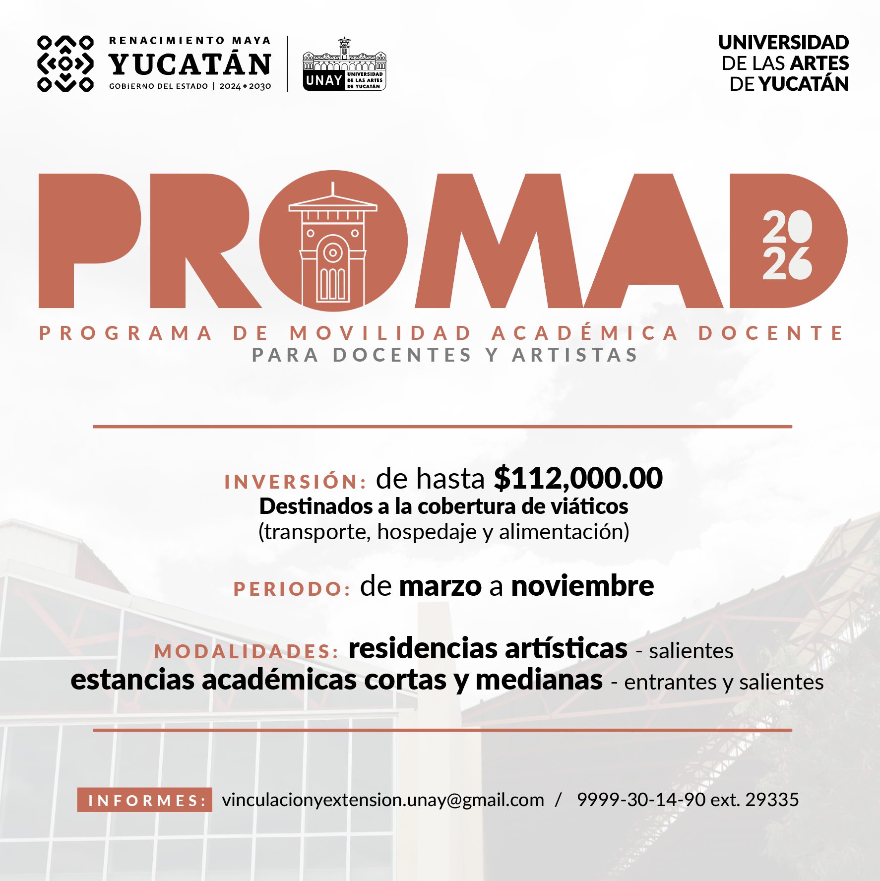 UNAY LANZA CONVOCATORIA DE INVESTIGACIÓN ARTÍSTICA