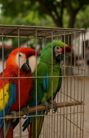 EXHORTAN AL CUIDADO DE LOS LOROS PARA PRESERVAR SU ESPECIE