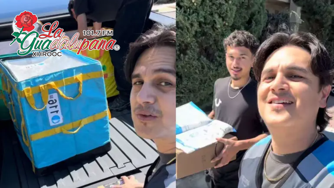 Regulo Caro se hace tendencia tras aparecer repartiendo paquetes