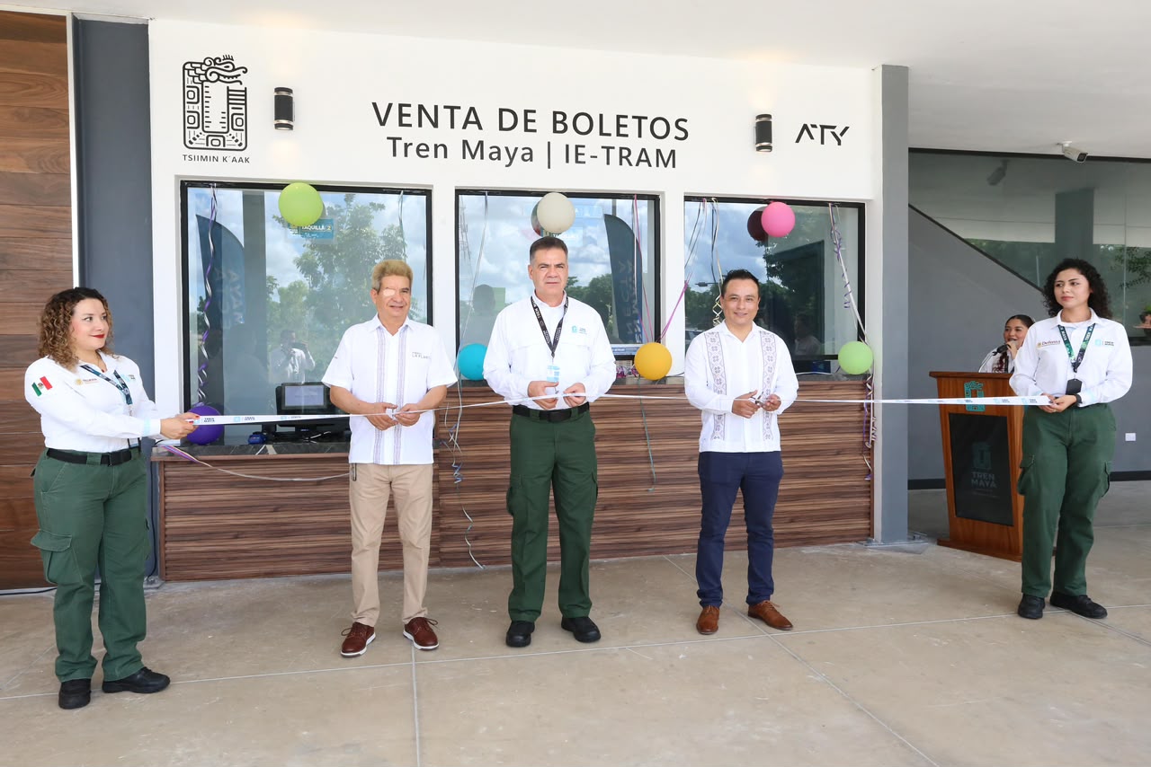 TREN MAYA ESTRENA TAQUILLA EN LA PLANCHA Y REFUERZA CONEXIÓN CON IE-TRAM.