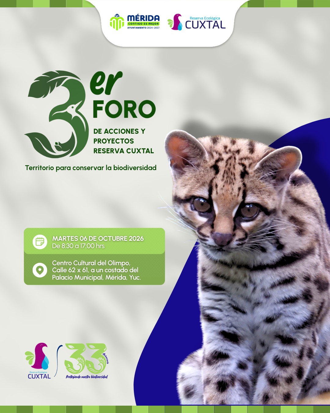 CUXTAL REUNIRÁ A ESPECIALISTAS PARA HABLAR DE BIODIVERSIDAD Y PROTECCIÓN DEL TERRITORIO