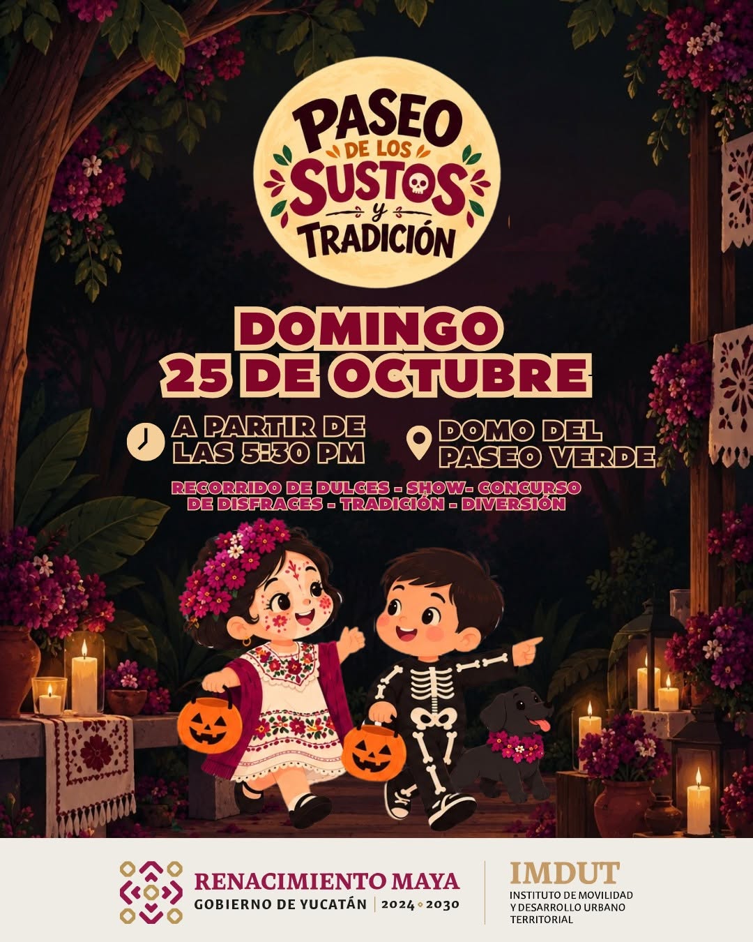 ¡DULCES Y DISFRACES GRATIS EN PASEO VERDE!