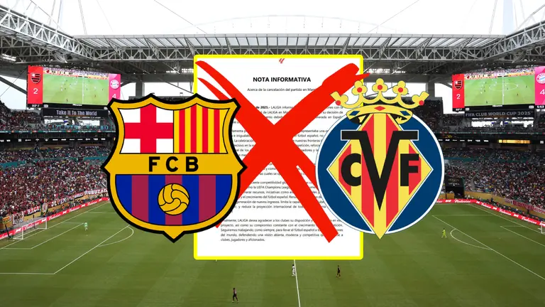 Cancelan partido Barcelona vs Villarreal en Miami