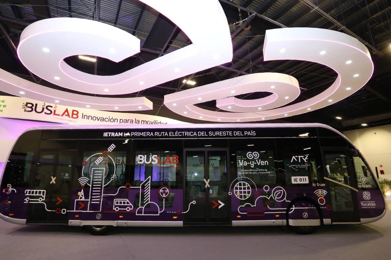 Presenta Yucatán el futuro del transporte público con BUSLAB.