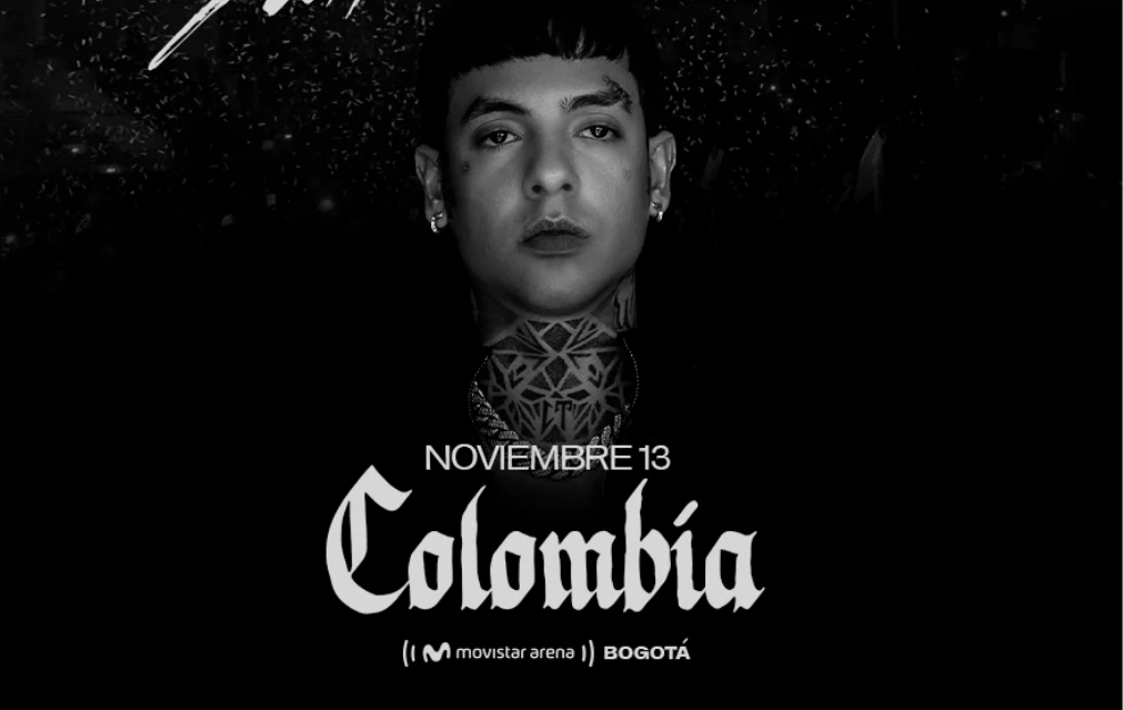 Natanael Cano por primera vez en Colombia este año 2025.