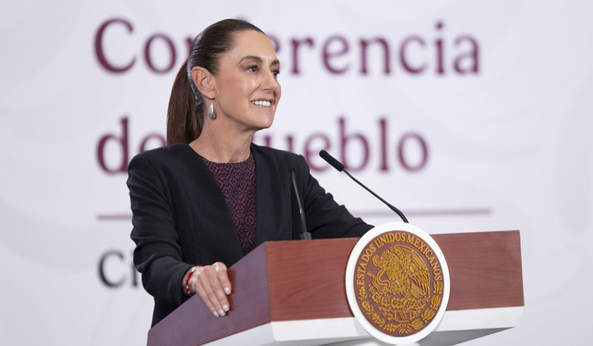 Presidenta Claudia Sheinbaum reporta reducción de 44% en homicidios dolosos