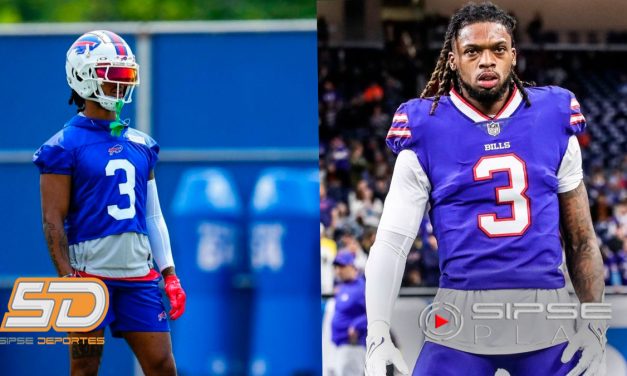 DAMAR HAMLIN YA PRACTICA CON LOS BILLS DESPUES DE SUFRIR UN PARO CARDIACO