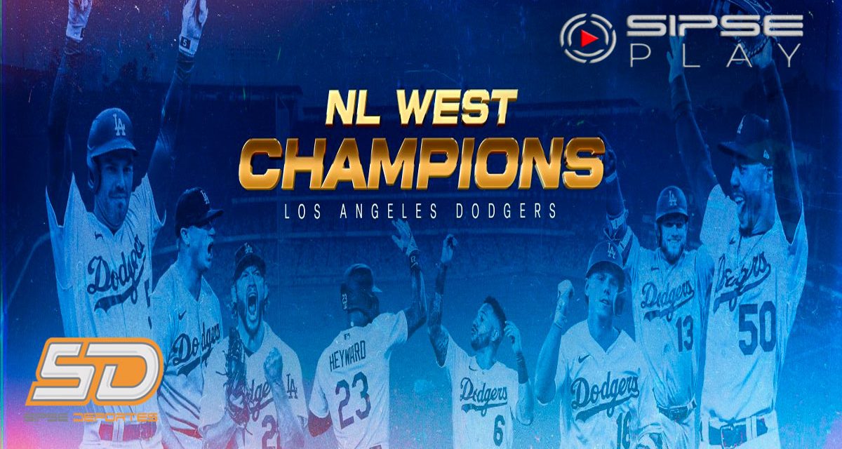 Los Dodgers extienden su racha y aseguran el título del oeste de la Liga nacional por 10ma ocasión.