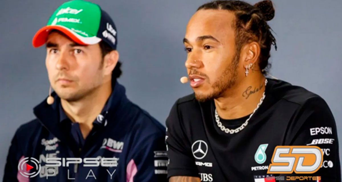 “Lewis Hamilton habla acerca de lo mal que Red Bull trata a Checo Pérez”