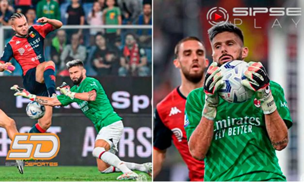 Olivier Giroud se convierte en héroe inesperado del AC Milan al jugar como portero y asegurar el liderato en la Serie A