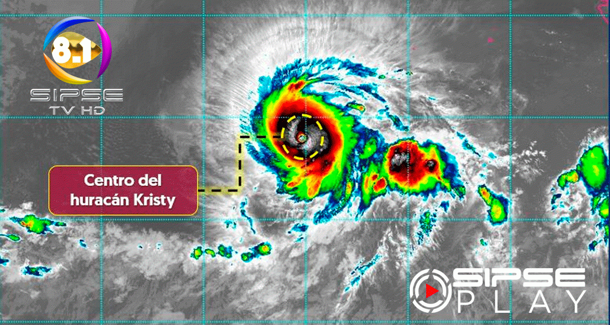 Huracán “Kristy” se mantiene lejos de territorio mexicano